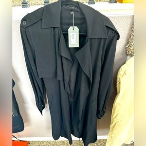 All Saints Black Drape Jacket